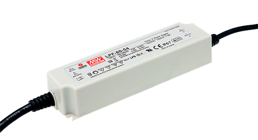 Driver LED plástico voltaje PFC IP67 60W LPF-60