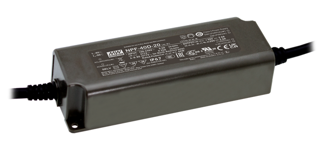 Driver LED plástico corriente dimmer 3 en 1 PFC 40W NPF-40D