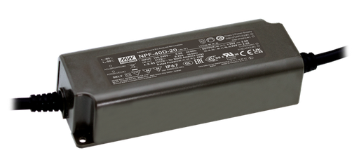 Driver LED plástico corriente dimmer 3 en 1 PFC 40W NPF-40D