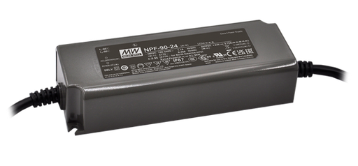 Driver LED plástico voltaje PFC IP67 90W NPF-90