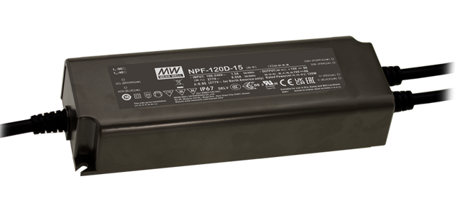 Driver LED plástico corriente dimmer 3 en 1 PFC 120W NPF-120D
