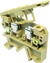 Bornera portafusible riel din 4mm² 6.3A fusible 5x20mm 5x25mm Serie M