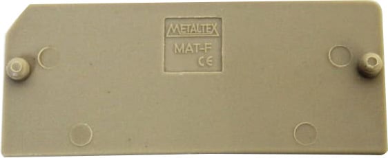 Tapa final metaltex portafusibles MAB1 Serie M