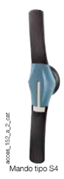 Mando exterior negro IP65 para SIRCO 800A hasta 1800A tipo S4