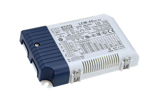 Driver LED plástico corriente PFC opción Sincronizado o DALI 40W LCM-40U