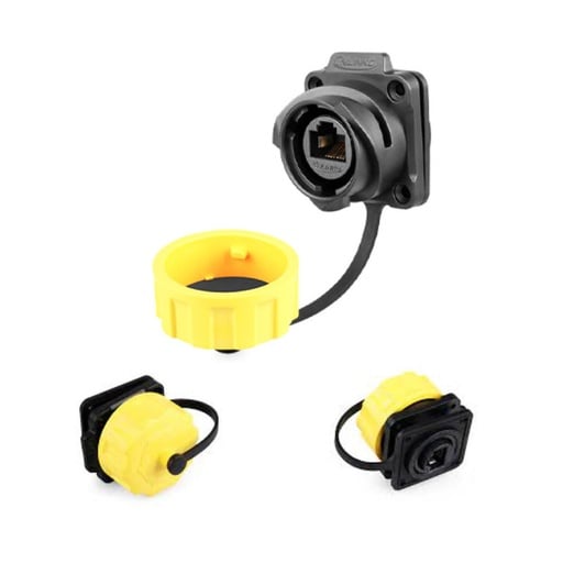 Conector Serie YM-24 Adaptador Socket CNLINKO Amarillo
