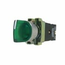 Interruptor Selector Iluminado Verde 2 Posiciones Fijas 2NO 22mm 24VCA/VCC