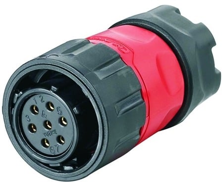 Conector Serie YM-20 Hembra 7 Pines Plug Soldar CNLINKO