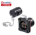 Conector Serie BD-24 Macho 4 Pines Plug Soldadura Metálico CNLINKO