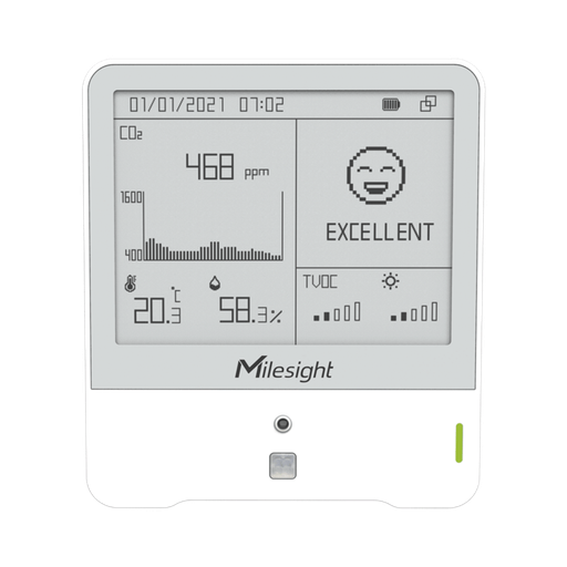 Monitor Ambiental con Display para Temperatura, Humedad y CO₂ LoRaWAN
