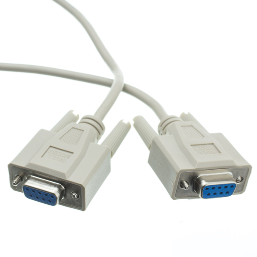 Cable Serial NULL MODEM DB9 HEMBRA / DB9 HEMBRA 1.8MT