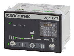 Controlador ATS  modelo ATYS C25 - Socomec (funciones básicas)