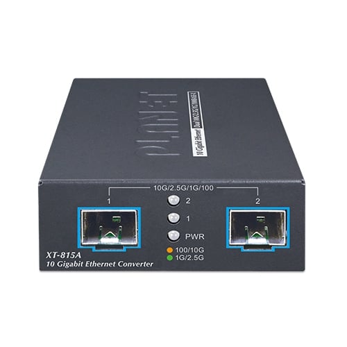 Conversor de medios y modo SFP+ de 2 puertos 10G/2.5G/1G/100BASE-X