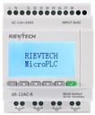 PLC Compacto SR-12AC-R, 8 Entradas Digitales 110-240VAC, 4 Salidas Relé, Rievtech