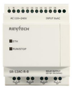 PLC SR-12AC-R-B, 8 entradas digitales 110-240VAC, 4 salidas relé, sin LCD, Rievtech