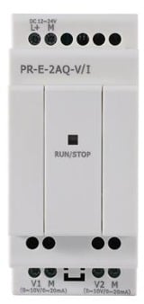 Módulo de Expansión PR-E-2AQ-V/I, 2 Salidas Análogas 0-10V o 0-20mA, Alimentación DC12-24V, Rievtech