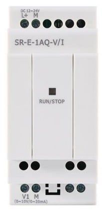 Módulo de Expansión SR-E-1AQ-V/I, 1 Salida Análoga 0-10V o 0-20mA, Alimentación DC12-24V, Rievtech