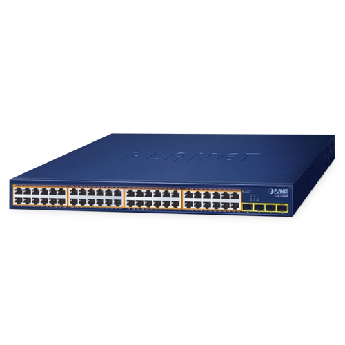 Switch Gigabit Ethernet GSW-5240HP de 48 Puertos 10/100/1000T 802.3at PoE + 4 Puertos 1000X SFP