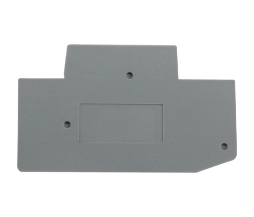 Tapa para bornera riel DIN 2.5mm² doble nivel de 2X2 vías - gris