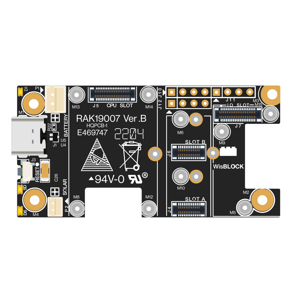 WisBlock Starter Kit RAK19007+RAK11200 WIFI y Bluetooth ESP32-WROVER Arduino (Descontinuado)