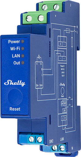 Shelly Pro Dimmer 0/1-10V PM – Regulador de Intensidad Profesional con Medición de Potencia