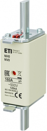 Fusible NH0 gG 160A 500V, marca ETI