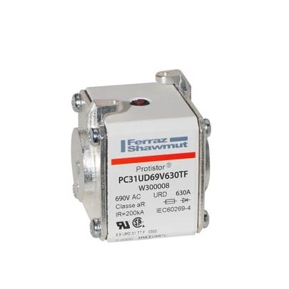 Fusible Protistor® Size 31 aR 690VAC IEC 700VAC UL 630A marca Mersen / Ferraz