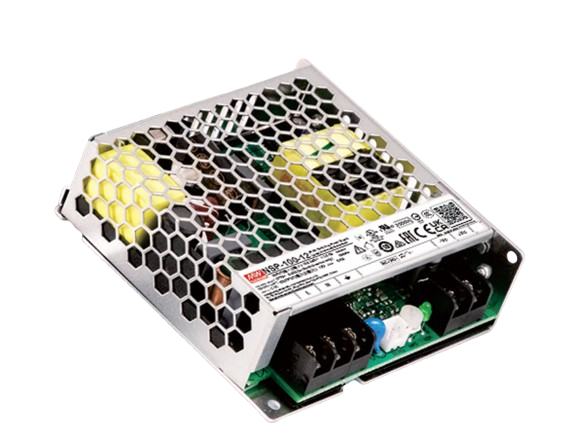 Fuente de Poder AC/DC Industrial 100W Mean Well Serie NSP-100 con PFC