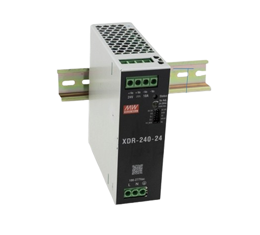 Fuente de Poder Industrial DIN Rail 240W MEAN WELL XDR-240