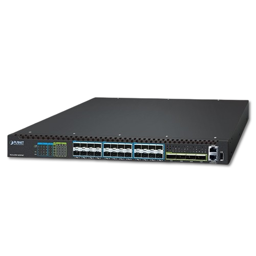 Switch Administrable Layer 3 16 Puertos 10G SFP+ + 8 Puertos 25G SFP28 + 4 Puertos 100G QSFP28 PLANET XGS-6350-16X8Y4C