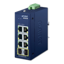 Switch Industrial PROFINET 6 Puertos Gigabit + 2 SFP Fibra PLANET IGS-820TF-PN