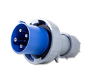 Enchufe macho 63A 2P+E-6H - Azul - IP67
