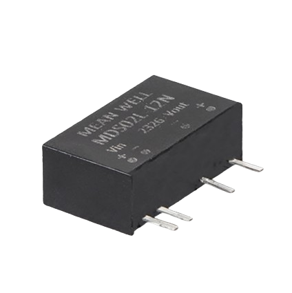 Convertidor DC-DC Médico 2W SIP7 Mean Well Serie MDS02M-N Entrada 12VDC