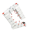 Transformador de corriente nucleo partido 1250/5A 7,5VA clase 0,5, serie KBU 812, Medidas Barra 1: 80 x 120 mm