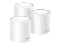 TP-Link Deco X50 (3-pack) Doble banda (2,4 GHz / 5 GHz) Wi-Fi 6 (802.11ax) Blanco Interno