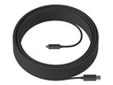 Logitech 939-001799 cable USB USB 3.2 Gen 2 (3.1 Gen 2) 10 m USB A USB C 10 Gbit/s Grafito