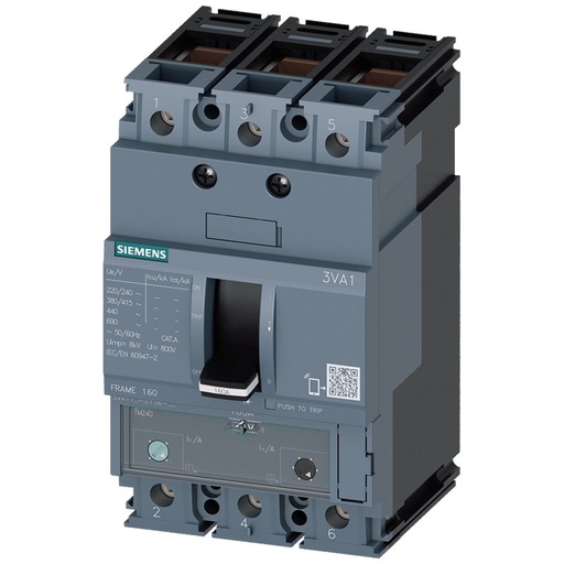 Circuit breaker 3VA1 IEC Frame 160 breaking capacity class