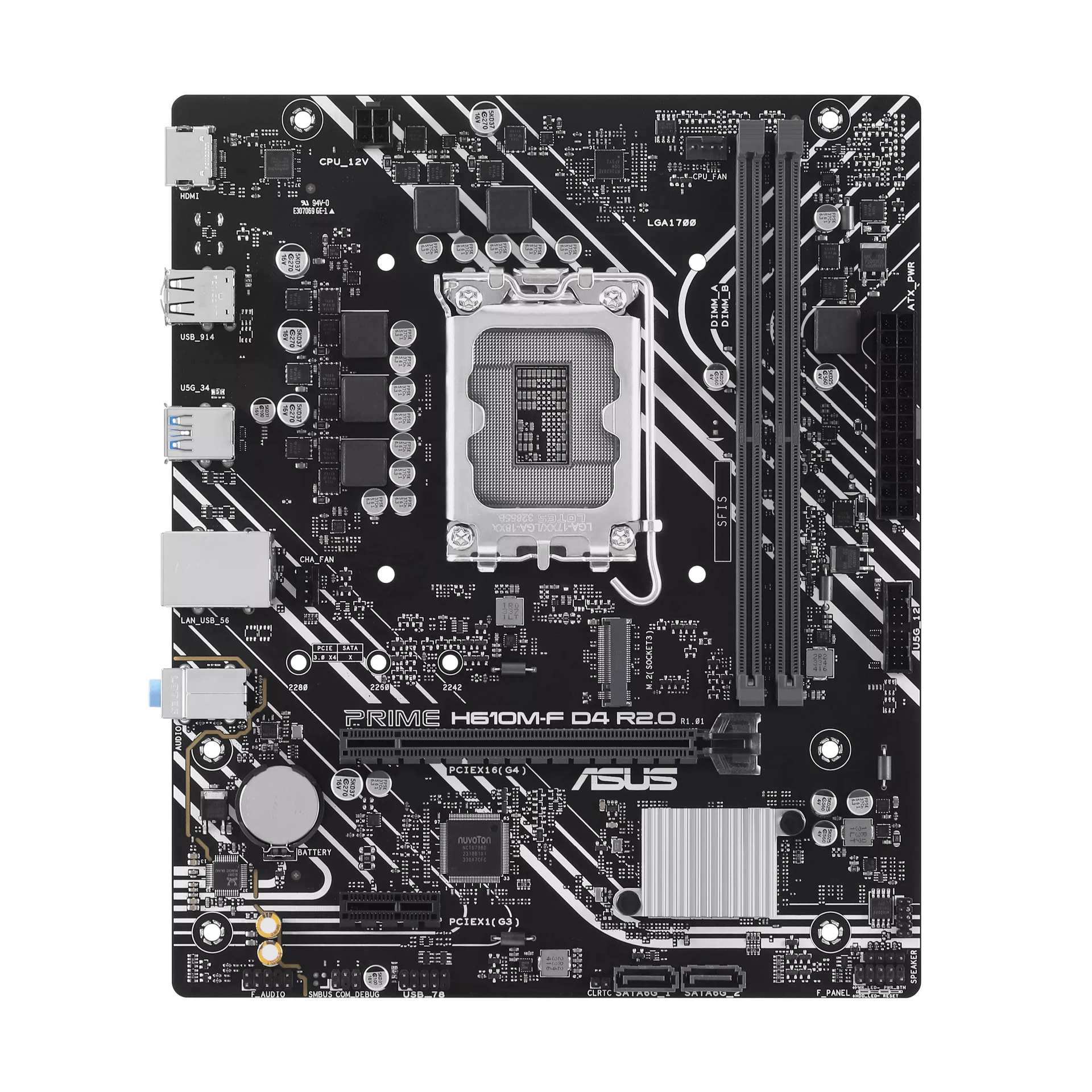 ASUS TARJETA MADRE PRIME H610M-F DDR4 R2.0