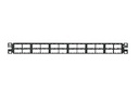 Panduit MINI-COM High Density Modular Patch panel - black - 1U - 19/23 - 48 ports