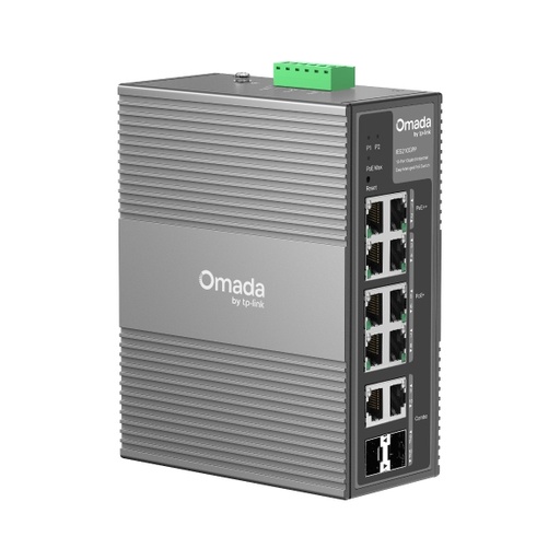 TP-Link Omada IES210GPP switch Gestionado Gigabit Ethernet (10/100/1000) Energía sobre Ethernet (PoE) Carril DIN Gris
