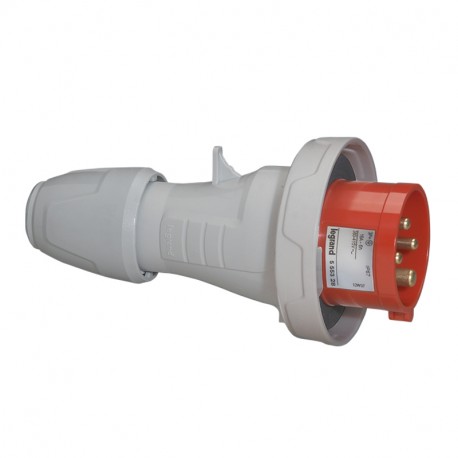 Clavija de Enchufe Industrial 32A 4 polos 380-415V IP67 Legrand 555438