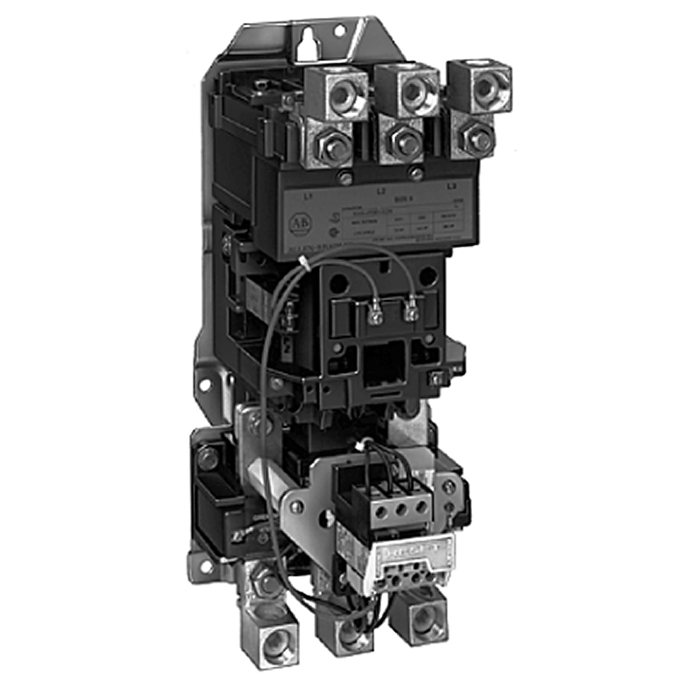 Arrancador sin inversión de voltaje pleno NEMA, TAMAÑO 4, 115–120 V 60 Hz, tipo abierto 